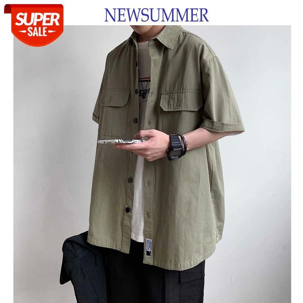 2019 summer men's work clothes male short sleeve shirt mens fashion trend loose grey/green color high-quality shirts size -xl #4a8w, White;black
2019 summer men's work clothes male short sleeve shirt mens fashion trend loose grey/green color high-quality shirts size -xl #4a8w, White;black