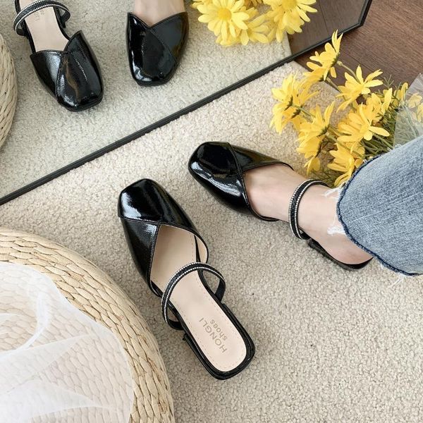 loafers shoes woman 2021 low slippers casual female mule cover toe pantofle luxury flat summer mules soft basic rubber rome, Black
loafers shoes woman 2021 low slippers casual female mule cover toe pantofle luxury flat summer mules soft basic rubber rome, Black