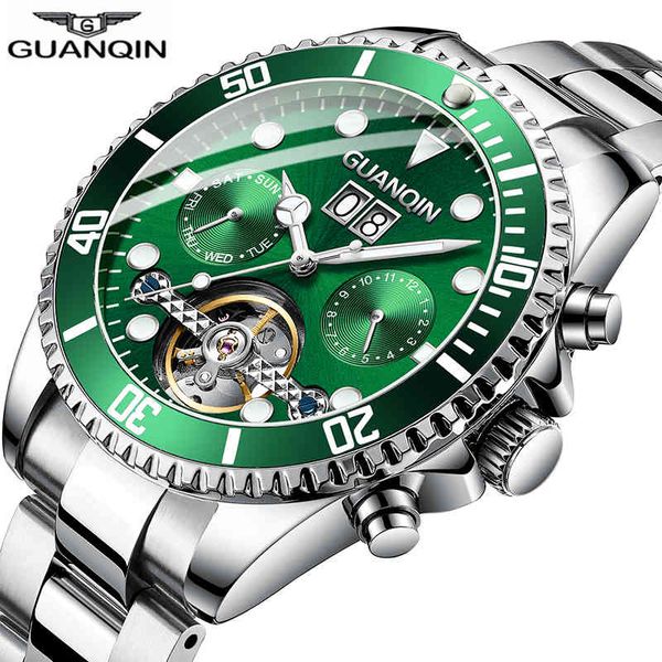 2021 men's watches brand luxury guanqin mechanical green waterproof date week reogios masculinos de luxo original, Slivery;brown
2021 men's watches brand luxury guanqin mechanical green waterproof date week reogios masculinos de luxo original, Slivery;brown