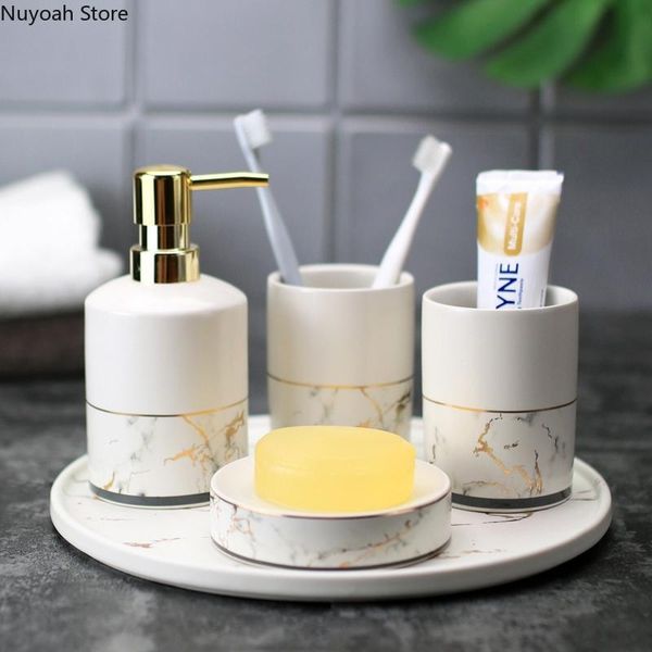 nordic light luxury bathroom supplies white marble lotion bottle soap dish toothbrush holder decoration accessories bath accessory set
nordic light luxury bathroom supplies white marble lotion bottle soap dish toothbrush holder decoration accessories bath accessory set