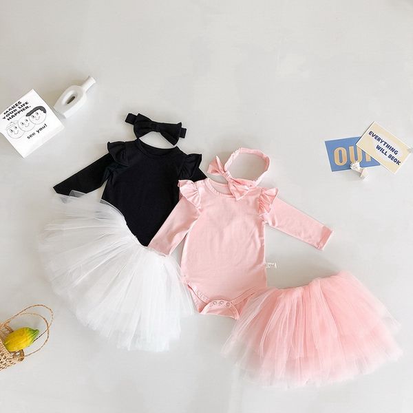 clothing sets spring kids girl 3-pcs solid color long sleeves bodysuit + tutu skirt headwear cute style children clothes e6016 dw89, White
clothing sets spring kids girl 3-pcs solid color long sleeves bodysuit + tutu skirt headwear cute style children clothes e6016 dw89, White