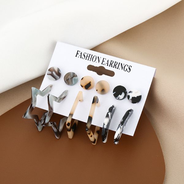 creative irregular acrylic fashion versatile earrings pentagram square moon, Silver
creative irregular acrylic fashion versatile earrings pentagram square moon, Silver