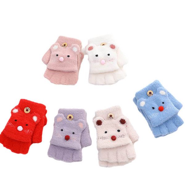 children's mittens fashion gloves knit baby boy accessories winter boys and girls half finger flip five-finger keep warm points 4-8y b9, White
children's mittens fashion gloves knit baby boy accessories winter boys and girls half finger flip five-finger keep warm points 4-8y b9, White