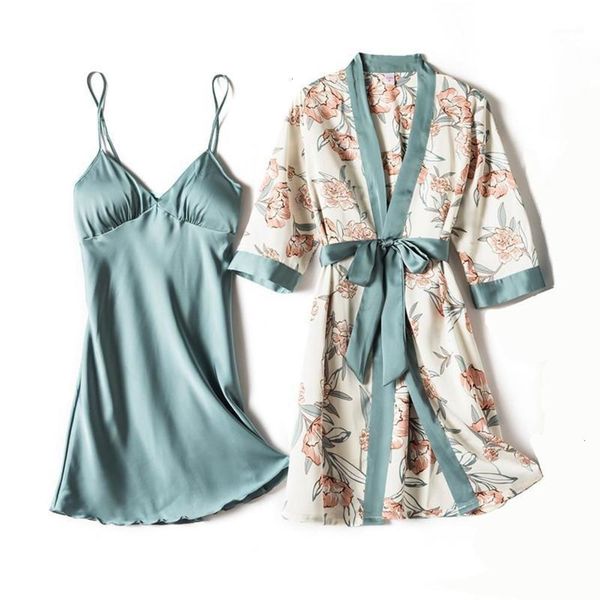 women's women kimono bathrobe gown satin 2pcs sleep set intimate lingerie nighty&robe suit print flower sleepwear homewear1 dql8, Black;red
women's women kimono bathrobe gown satin 2pcs sleep set intimate lingerie nighty&robe suit print flower sleepwear homewear1 dql8, Black;red
