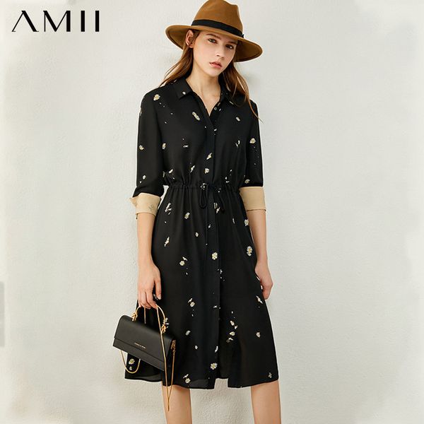 amii minimalism autumn dresses for women fashion causal lapel pinted elastic waist chiffon dress womens dress 12040846, Black;gray
amii minimalism autumn dresses for women fashion causal lapel pinted elastic waist chiffon dress womens dress 12040846, Black;gray
