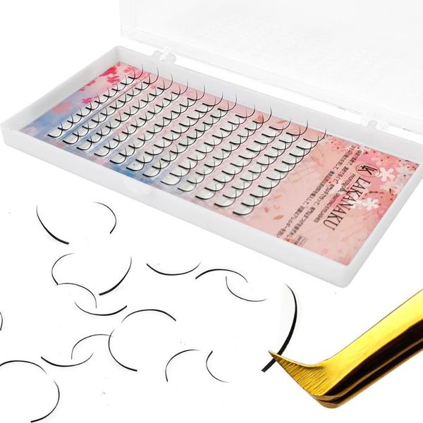 false eyelashes lakanaku mink spikes eyelash extension 0.07 c d 8-18mm mix wispy lashes individual makeup cilis