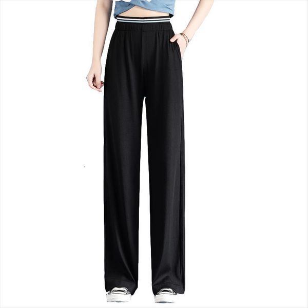 summer casial comfortable long women pant thin trousers solid color pocket high waist elastic wide leg palazzo pants, Black;white
summer casial comfortable long women pant thin trousers solid color pocket high waist elastic wide leg palazzo pants, Black;white