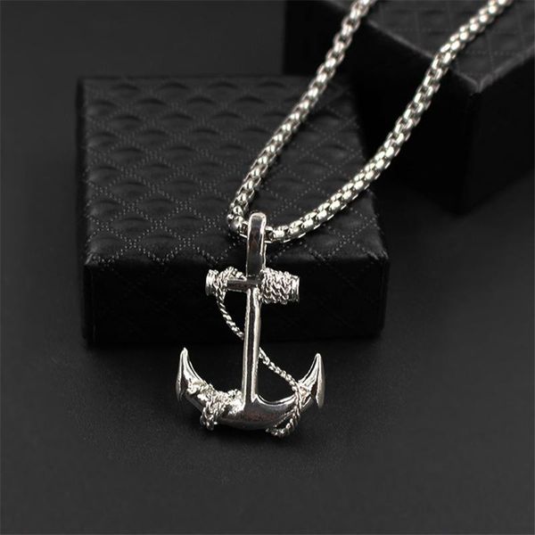 Pendant Necklaces Vintage Caribbean Pirate Anchor Men's Necklace Personalized Gold Silver Black Hook Jewelry Gift
Pendant Necklaces Vintage Caribbean Pirate Anchor Men's Necklace Personalized Gold Silver Black Hook Jewelry Gift