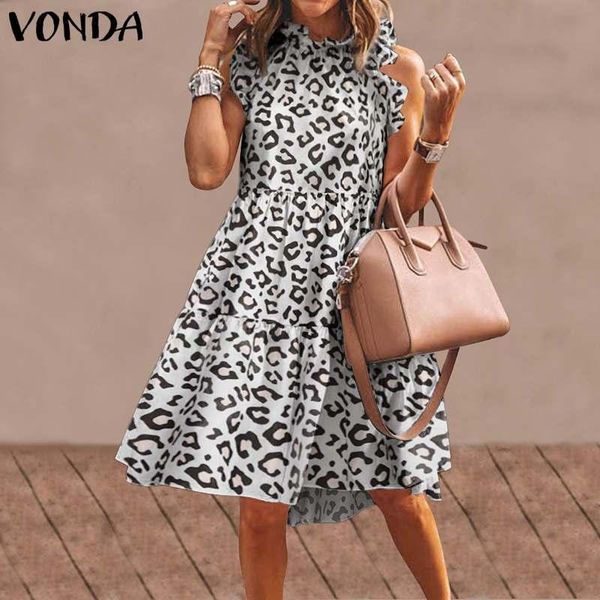 casual dresses women leopard print dress bohemian party ruffled sundress beach holiday vestidos 2021 vonda plus size robe femme, Black;gray
casual dresses women leopard print dress bohemian party ruffled sundress beach holiday vestidos 2021 vonda plus size robe femme, Black;gray