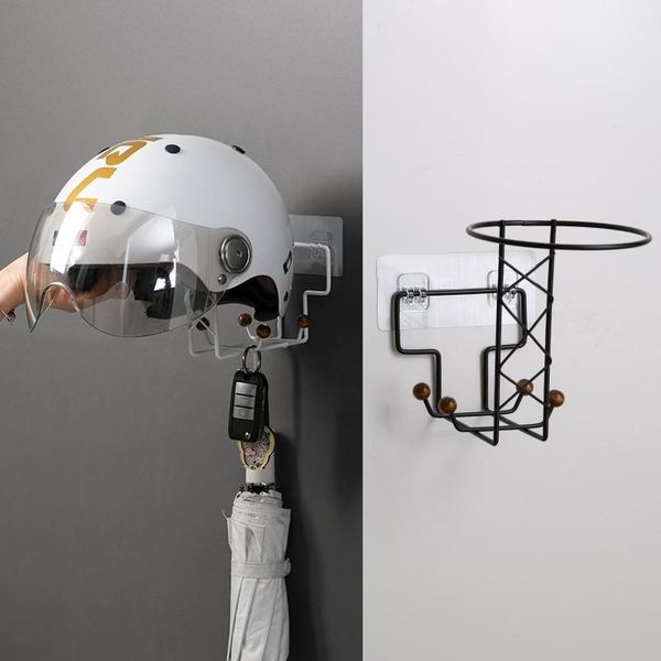 household motorcycle helmet storage rack punch wall mount hat key hanging shelf hook 4 hooks organizer holder kitchen & organization
household motorcycle helmet storage rack punch wall mount hat key hanging shelf hook 4 hooks organizer holder kitchen & organization