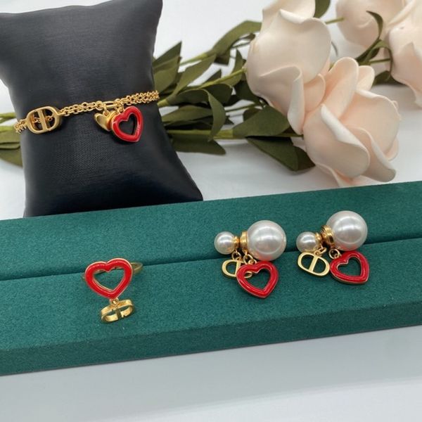 tanabata new enamel heart-shaped pearl earrings double-layer necklace letter love ring female, Silver
tanabata new enamel heart-shaped pearl earrings double-layer necklace letter love ring female, Silver