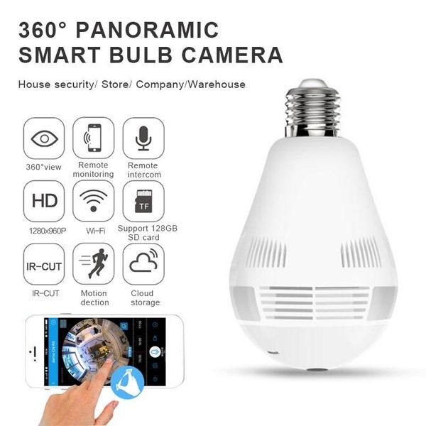 wireless ip camera wifi network monitor intelligent e27 threaded dual light 360° fisheye bulb with mic&2 speaker cameras
wireless ip camera wifi network monitor intelligent e27 threaded dual light 360° fisheye bulb with mic&2 speaker cameras