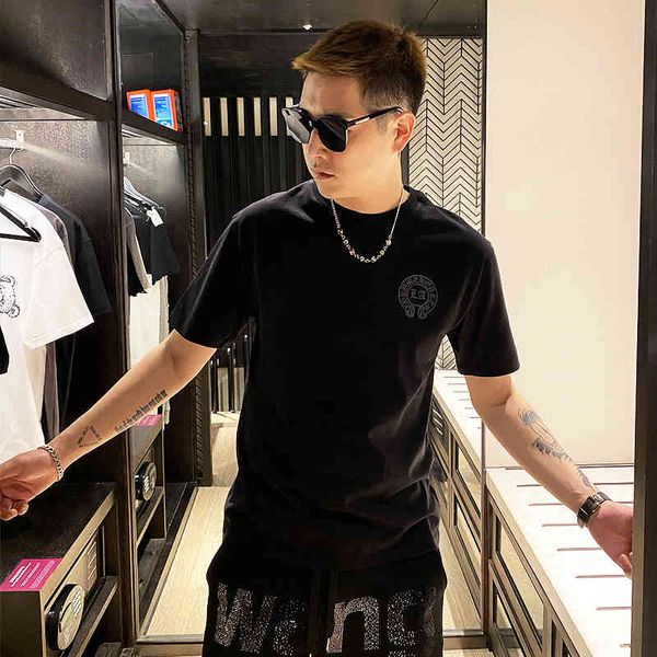 hearts/chrome croosin light luxury t-shirt pure cotton round neck 2021 european new sanskrit cross tide brand short sleeve men's shi, White;black
hearts/chrome croosin light luxury t-shirt pure cotton round neck 2021 european new sanskrit cross tide brand short sleeve men's shi, White;black