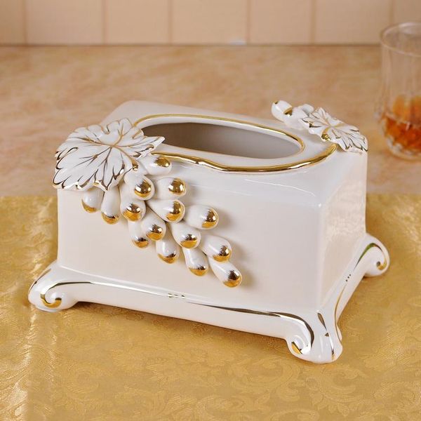 bath accessory set european style paper towel box, ceramic trumpet, luxury high-grade grape relief, living room napkin box
bath accessory set european style paper towel box, ceramic trumpet, luxury high-grade grape relief, living room napkin box