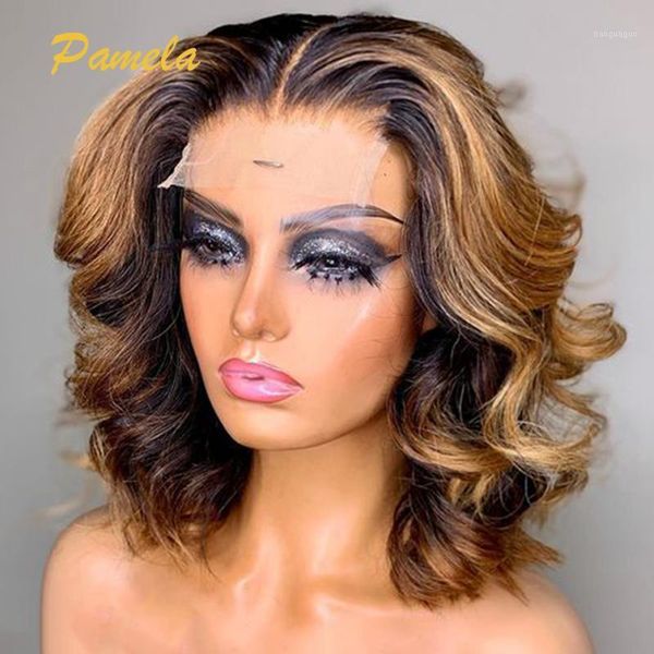 loose deep wave wig for black women short wigs human hair pre plucked with baby highlight bob1, Black;brown
loose deep wave wig for black women short wigs human hair pre plucked with baby highlight bob1, Black;brown