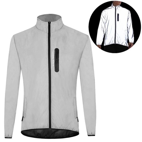 high visibility reflective jacket coat cycling waterproof windproof outdoor night sports running racing jackets, Black;red
high visibility reflective jacket coat cycling waterproof windproof outdoor night sports running racing jackets, Black;red