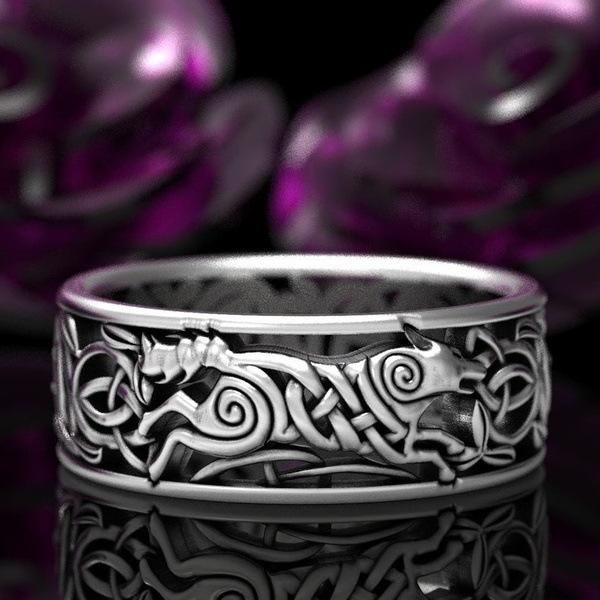 cluster rings viking nordic mythology giant wolf defense domineering man ring fashion punk rock jewelry gift, Golden;silver
cluster rings viking nordic mythology giant wolf defense domineering man ring fashion punk rock jewelry gift, Golden;silver