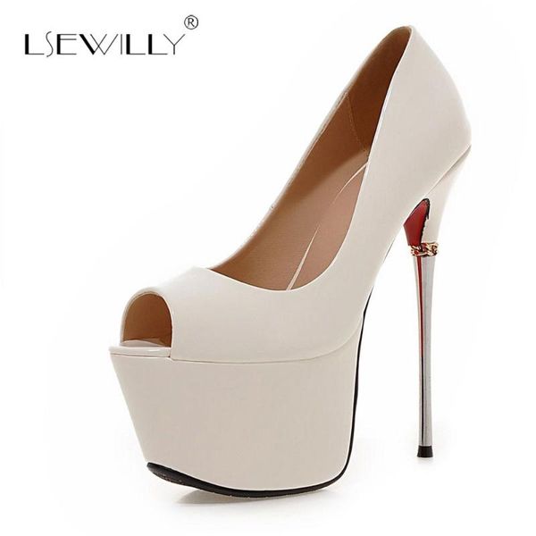 lsewilly women super high heels 16cm peep toe pumps wedding party shoes patent leather thin heel platform s465 dress, Black
lsewilly women super high heels 16cm peep toe pumps wedding party shoes patent leather thin heel platform s465 dress, Black