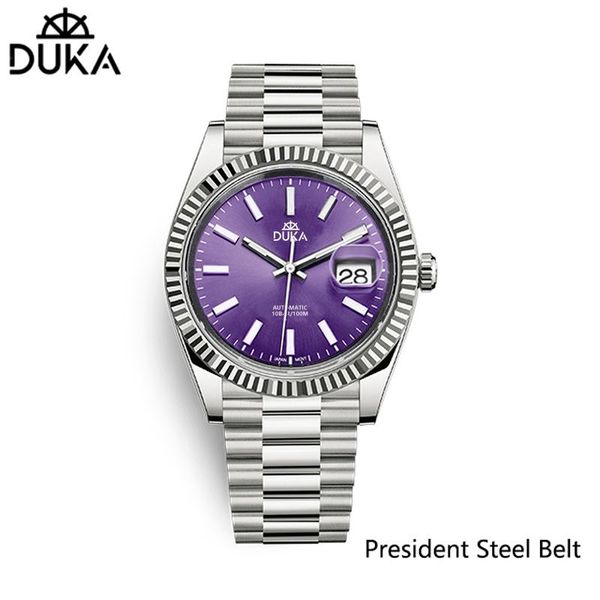 wristwatches duka wristwatch men's mechanical watches watch stainless steel men automatic japan nh35a movement clock, Slivery;brown
wristwatches duka wristwatch men's mechanical watches watch stainless steel men automatic japan nh35a movement clock, Slivery;brown