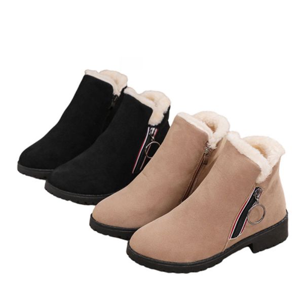 2021women's casual snow boots. winter plush side zipper fashion short pipe warm cotton shoes. big size eu35-eu43, Black
2021women's casual snow boots. winter plush side zipper fashion short pipe warm cotton shoes. big size eu35-eu43, Black