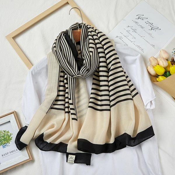 scarves 2021 cotton and linen scarf female ins wind hijab silk retro elegant 180*90cm long striped shawl, Blue;gray
scarves 2021 cotton and linen scarf female ins wind hijab silk retro elegant 180*90cm long striped shawl, Blue;gray