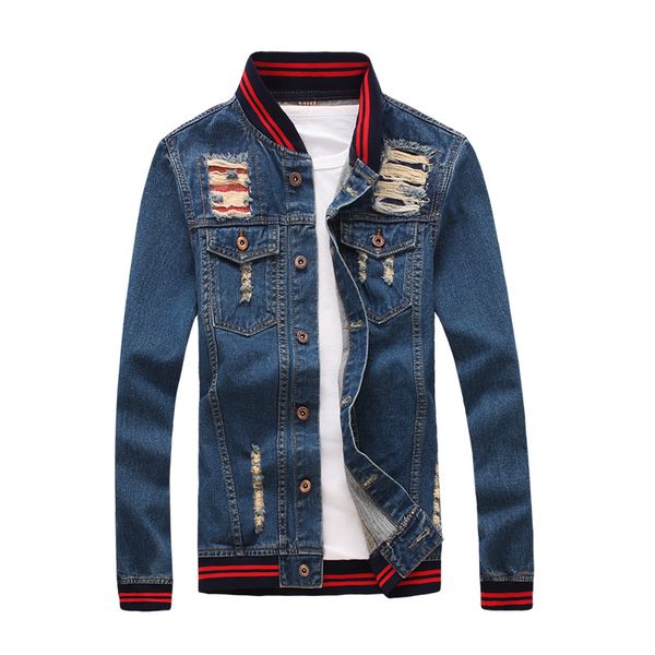 men holes blue denim jackets new autumn men cotton jean jackets outwear denim coats large size 5xl, Black;brown
men holes blue denim jackets new autumn men cotton jean jackets outwear denim coats large size 5xl, Black;brown