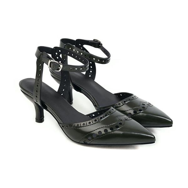 arrival pointed closed toe middles hollow one word ankle strap middle heels summer sandals pumps, Black
arrival pointed closed toe middles hollow one word ankle strap middle heels summer sandals pumps, Black