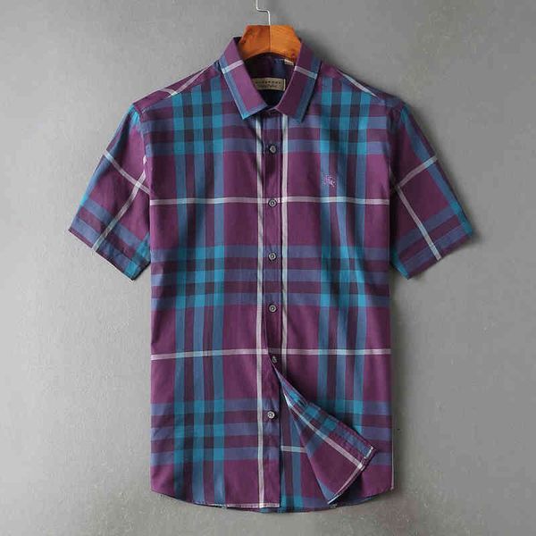 brand bbr clothes european and american brand b men's short sleeve shirt pure cotton classic grid stripe summer versatile style, White;black
brand bbr clothes european and american brand b men's short sleeve shirt pure cotton classic grid stripe summer versatile style, White;black