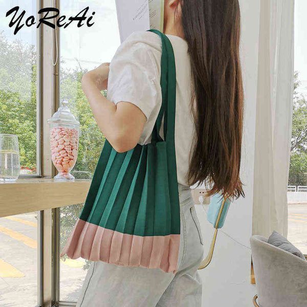 yoreai female casual crochet handle tote bag women teenager fashion retro leisure soft knitting shopping shopper handbag y220304
yoreai female casual crochet handle tote bag women teenager fashion retro leisure soft knitting shopping shopper handbag y220304