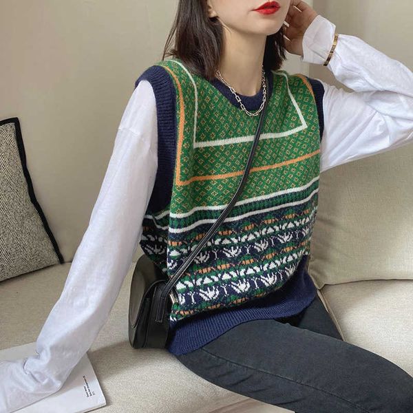 women's vests women's sweater vest fall and winter wear looser korean style traveling around the back-sleeveless blue grern neck d, Black;white
women's vests women's sweater vest fall and winter wear looser korean style traveling around the back-sleeveless blue grern neck d, Black;white