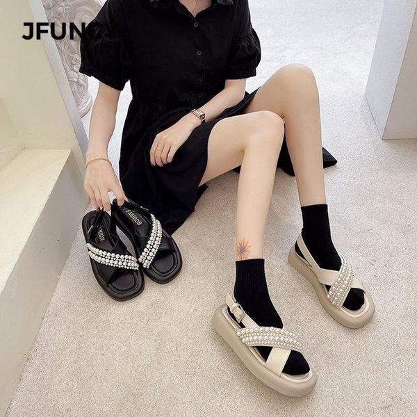 sandals jfuncy rhinestone leather women's female shoes thick bottoml open toe woman shoe summer buckle strap women sandal, Black
sandals jfuncy rhinestone leather women's female shoes thick bottoml open toe woman shoe summer buckle strap women sandal, Black