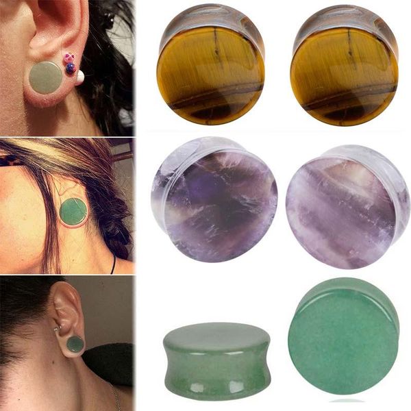 other natural purple green stone ear plugs gauges earrings 8-20mm plug flesh tunnel expander stretcher body piercing jewelry, Slivery;golden
other natural purple green stone ear plugs gauges earrings 8-20mm plug flesh tunnel expander stretcher body piercing jewelry, Slivery;golden