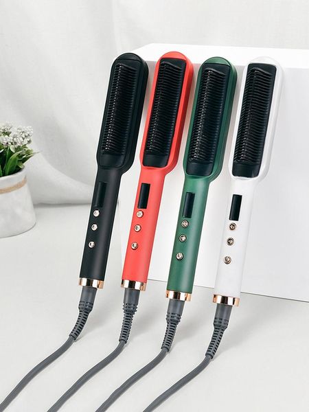 electric hair brushes led display straightener tourmaline ceramic curler brush comb straighteners curling iron styler tool 
electric hair brushes led display straightener tourmaline ceramic curler brush comb straighteners curling iron styler tool