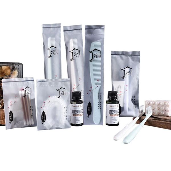bath accessory set 9 piece el toiletries travel kit, razor, toothbrush, comb, shampoo, shower gel, soap, care kit and cap
bath accessory set 9 piece el toiletries travel kit, razor, toothbrush, comb, shampoo, shower gel, soap, care kit and cap