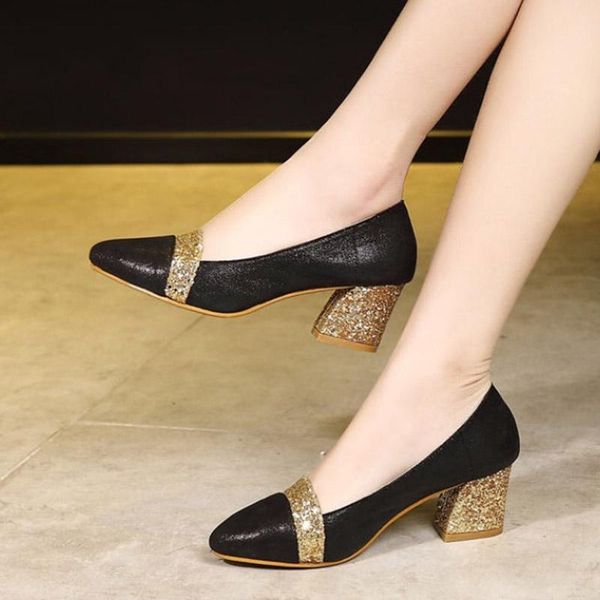 dress shoes big size high heels square gold black patchwork pumps ol office lady zapatos mujer designer n7702
dress shoes big size high heels square gold black patchwork pumps ol office lady zapatos mujer designer n7702