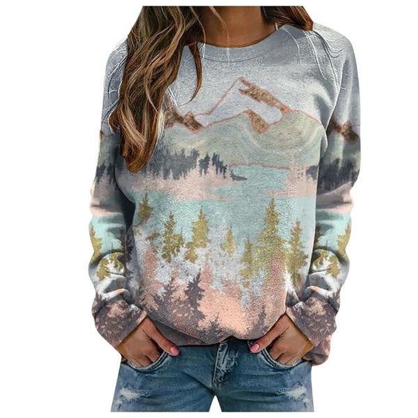 women's hoodies & sweatshirts casual landscape print sweatshirt women 2021 autumn winter crewneck long sleeve pullover oversize sudade, Black
women's hoodies & sweatshirts casual landscape print sweatshirt women 2021 autumn winter crewneck long sleeve pullover oversize sudade, Black