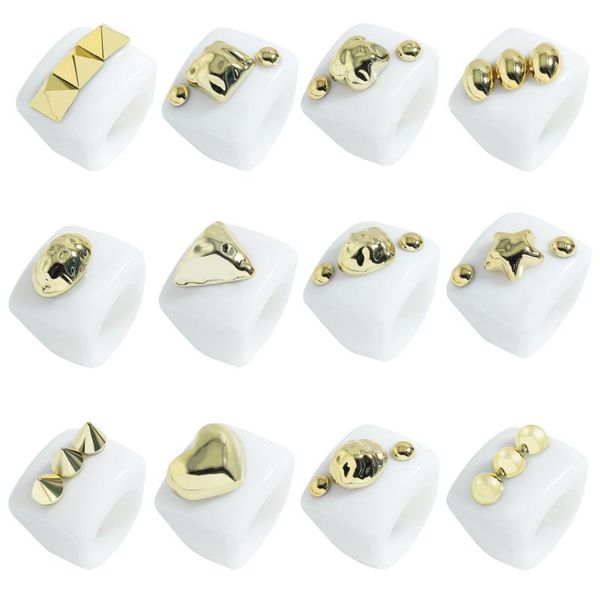 wedding rings miwens all white resin for women gold color ball acrylic finger party jewelry wholesale accessories, Slivery;golden
wedding rings miwens all white resin for women gold color ball acrylic finger party jewelry wholesale accessories, Slivery;golden
