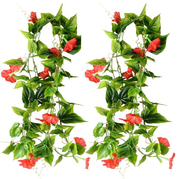 decorative flowers & wreaths 2pcs artificial vines hanging green plants silk garland home garden wall fence stairway outdoor wedding ba
decorative flowers & wreaths 2pcs artificial vines hanging green plants silk garland home garden wall fence stairway outdoor wedding ba
