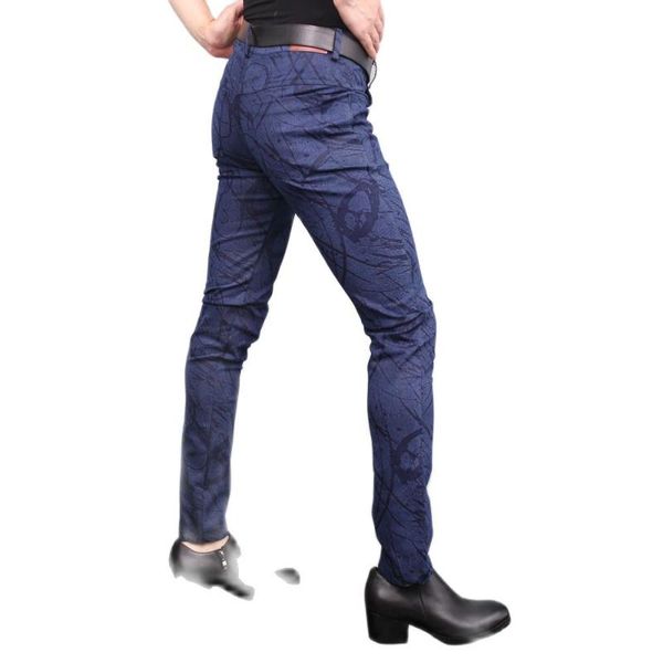 men's pants men small straight casualpants convex fork pu cowboy pattern tight type trousers comfortable micro elastic leggings, Black
men's pants men small straight casualpants convex fork pu cowboy pattern tight type trousers comfortable micro elastic leggings, Black