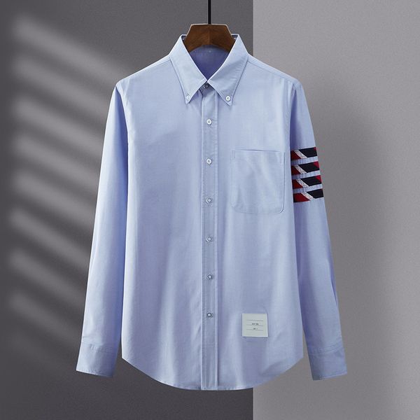 design clothing casual long sleeve oxford spinning fashion college style arm stripe four bar men's and women's couple shirt blue, White;black
design clothing casual long sleeve oxford spinning fashion college style arm stripe four bar men's and women's couple shirt blue, White;black