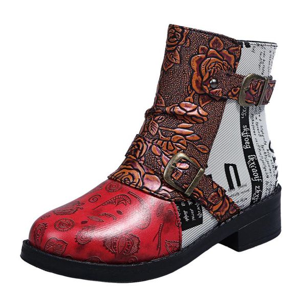 boots vintage style pu leather women flat booties soft cowhide women's shoes front hasp female ankle zapatos mujer, Black
boots vintage style pu leather women flat booties soft cowhide women's shoes front hasp female ankle zapatos mujer, Black