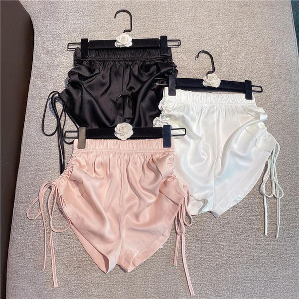 women's shorts women 2021 summer all-matching pure color slimming double drawstring high waist short femme white black pink
women's shorts women 2021 summer all-matching pure color slimming double drawstring high waist short femme white black pink