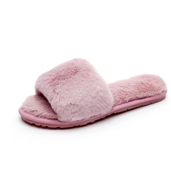 women's plush slippers faux fur fuzzy slide on open toe slipper with memory foam women shoes pantuflas, Black
women's plush slippers faux fur fuzzy slide on open toe slipper with memory foam women shoes pantuflas, Black