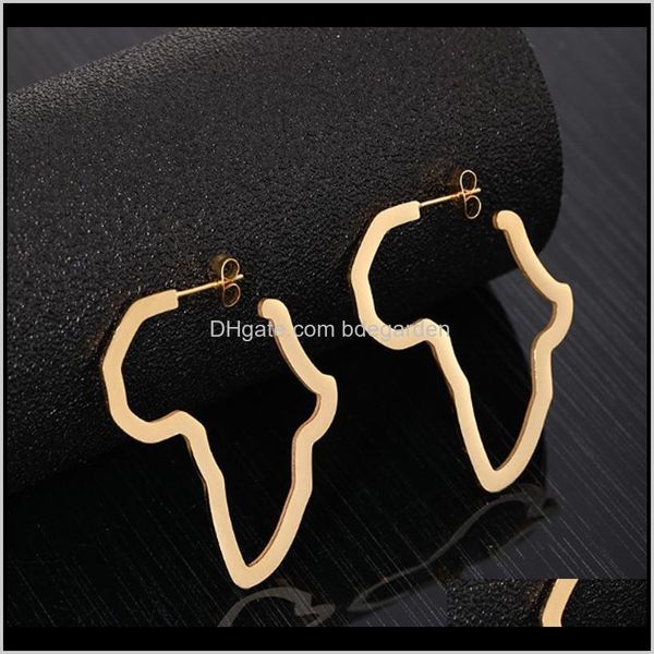hoop & hie jewelry drop delivery 2021 environmental friendly fashion african map gold stainless steel earrings classic for women, Golden;silver
hoop & hie jewelry drop delivery 2021 environmental friendly fashion african map gold stainless steel earrings classic for women, Golden;silver