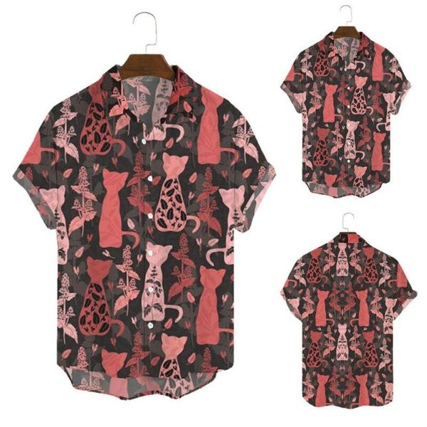 men's casual shirts men printed summer short sleeve shirt loose holiday blouse oversized, White;black
men's casual shirts men printed summer short sleeve shirt loose holiday blouse oversized, White;black