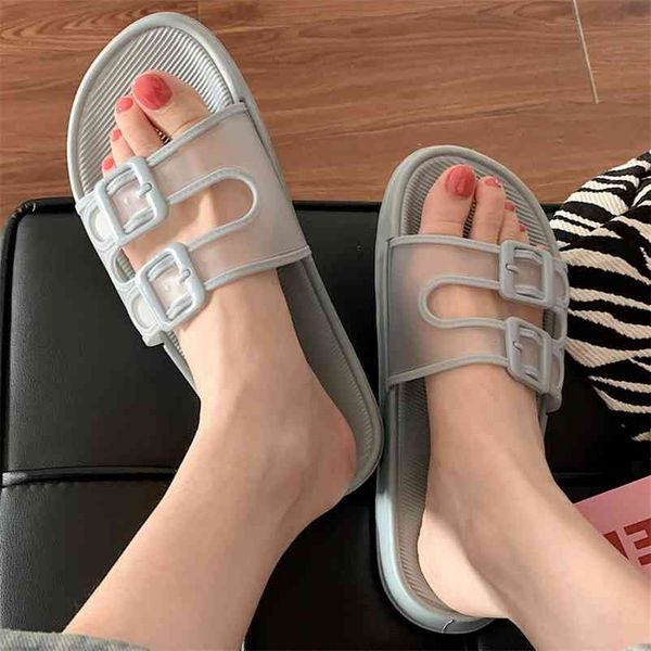 summer women outdoor slippers double buckle decoration flat heel strechy soft sole casual beach sandals ladies slides girls 210619, Black
summer women outdoor slippers double buckle decoration flat heel strechy soft sole casual beach sandals ladies slides girls 210619, Black