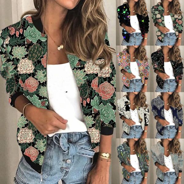 women's jackets vintage printing fashion long sleeve zipper solid casual short jacket loose coatwear autumn clothes femme, Black;brown
women's jackets vintage printing fashion long sleeve zipper solid casual short jacket loose coatwear autumn clothes femme, Black;brown