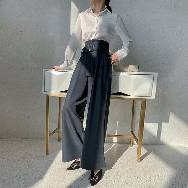 women's pants & capris woman high waist clothes wide leg streetwear vintage quality 2021 fashion elegant straight trousers with belt c0, Black;white
women's pants & capris woman high waist clothes wide leg streetwear vintage quality 2021 fashion elegant straight trousers with belt c0, Black;white