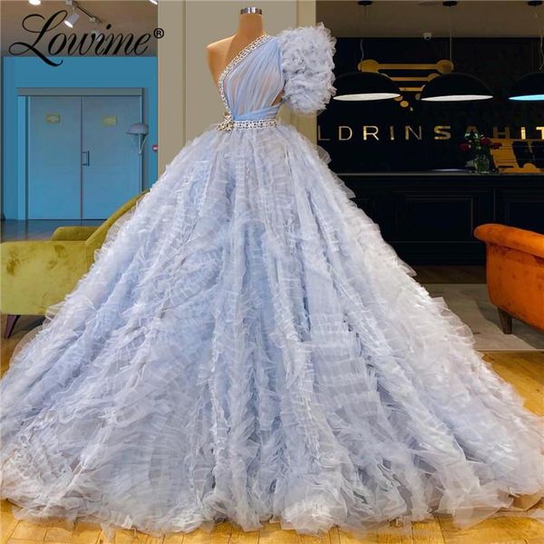party dresses light blue one shoulder evening dress elegant soft tulle cloud prom 2021 couture beaded gowns abendkleider, White;black
party dresses light blue one shoulder evening dress elegant soft tulle cloud prom 2021 couture beaded gowns abendkleider, White;black