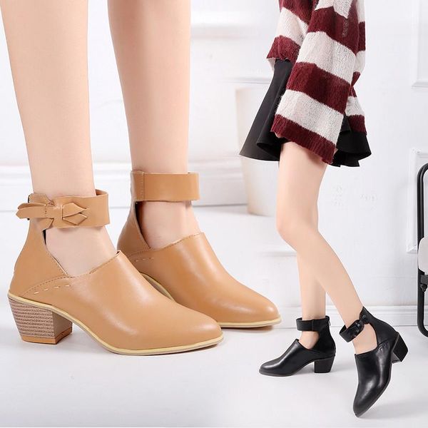 boots women's ankle boot 2021 spring shoes retro thick butterfly-knot back zipper casual lady female plus size, Black
boots women's ankle boot 2021 spring shoes retro thick butterfly-knot back zipper casual lady female plus size, Black